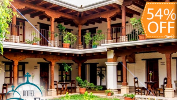 [Imagen:¡Paga $45 en lugar de $97 por Estadía de 1 Noche para 2 Personas + 2 Desayunos en Hotel La Ermita en Antigua Guatemala!]