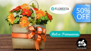 Arreglo Floral Premium Bolso Primavera para Mamá ¡A Domicilio!