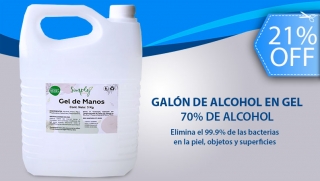 1 Galón de Gel Antibacterial con Alcohol a Domicilio