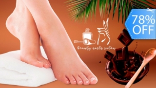 Manicure y Pedicure Spa de Chocolate con Esmaltado Permanente 