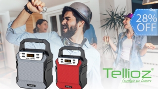 Tellioz Speaker: Bocina Portátil con Conexión Bluetooth 