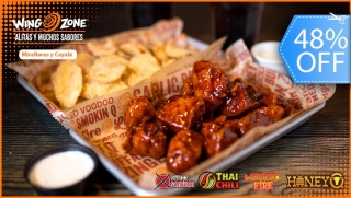 Wing Zone: ¡Combo Familiar de 40 Alitas con Salsa a Elección y Mas!