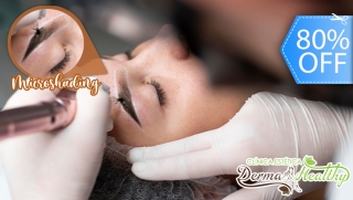 [Imagen:Maquillaje Permanente de Cejas con Microshading o Delineado Permanente de Ojos]
