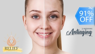 [Imagen:1 Lifting Facial con HIFU + 3 Sesiones de Radiofrecuencias, Peelings Ultrasónicos, Limpiezas y Más.]