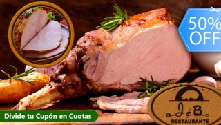 [Imagen:Banquete de Navidad o Año Nuevo con Pierna de Cerdo Horneada, Guarniciones y Más ¡Hasta para 12 Personas!]