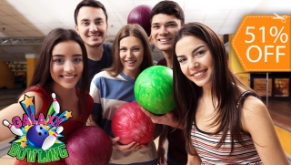 [Image: Galaxy Bowling: 1 Hora de Boliche para 5 Personas + Zapatosm]