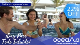 [Image: ¡Oceana Resort! Daypass All Inclusive Desayuno, Almuerzo, Snacks y Bebidas Ilimitadas! ¡Ultimo del Año! ¡Solo 25 Cupones Disponibles!m]