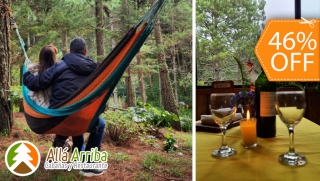 [Image: Estadía en Cabaña para 2: Desayunos + Vino Espumante + Decoración Románticam]