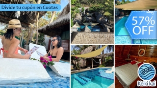 [Image: ¡Estadía en Cabaña Hawaiiana en la Playa! Piscina, Terraza, Playa y Más.m]