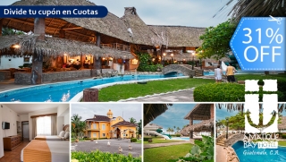 [Image: ¡Amatique Bay Resort! Estadía 5 Estrellas para 2 Adultos y Hasta 2 Niños, Playa Privada, Marina, Piscinas y Más.m]