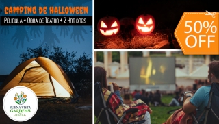 [Image: ¡Noche de Terror en Buena Vista Garden (1 Noviembre)! Camping al Aire Libre para 2 + Película + Show de Terror + 2 Hot Dogs y Másm]