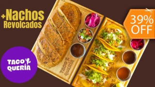 [Image: Festín Mexicano para 2: 1 Torta y 1 Orden de Tacos a Elección: Pollo, Cerdo o Chorizo + 1 Entrada de Nachosm]