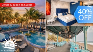 [Image: ¡Estadía de Lujo para 2 en Monterrico! Habitación Deluxe King con A/C, Playa Privada, Piscinas y Másm]