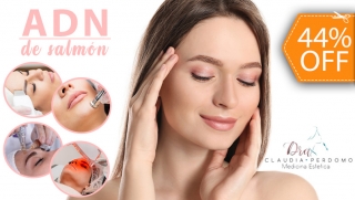[Image: Dermapen con ADN de Salmón + Microdermoabrasión + Extracción Ultrasónica + Luz LED y Másm]