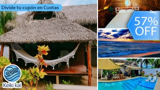 [Image: ¡Escapada Perfecta a la Playa! Estadía para 2 en Cabaña Hawaiiana, Piscina, Playa, Desayunos y Más.m]
