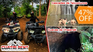[Image: 3 Horas de Aventura en 4 Cuatrimotos para 4 Personas en Izalco ¡Cuevas Misteriosas o Cascada Escondida!m]