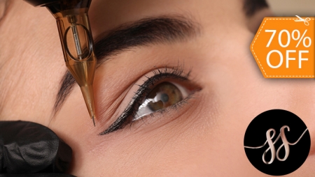 [Image: Delineado Clásico Permanente de Ojos + Depilación de Cejas con Hilo + Pigmentación de Henna en Cejasm]