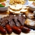 [Image: ¡Paga Q295 en lugar de Q600 por Parrillada para Cuatro con: 1 Libra de Lomo de Res Asado + 1 ½ Libra de Costilla de Cerdo Frita o BBQ + 4 Chorizos + 4 Ensaladas de La Casa + Papas Fritas + 4 Bebidas + Porción de Pan para 4!m]