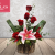 [Imagen:¡Paga $23 en Lugar de $65 por Hermoso Arreglo de Flores con: 7 Rosas + 1 Lirio + Base de Madera!]