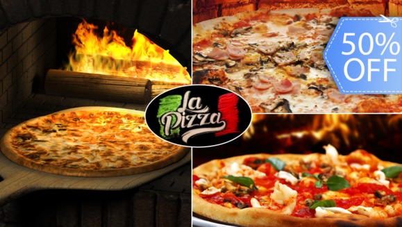 [Imagen:¡Paga Q40 en lugar de Q80 por “Make Your Own Pizza”: Pizza Artesanal de 8 Porciones, en Horno de Leña, con Salsa y 6 Ingredientes Premium a Elección! ¡Camarones, Pepperoni, Champiñones, Salchicha, Pulled Pork, Tocino y Más!]
