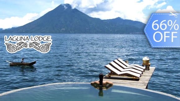 [Image: ¡Paga Q1,218 en vez de Q3,611 por Estadía para 2 Personas + 2 Desayunos + Uso de Kayacs y Canoas + Cóctel de Bienvenida + Entrada a Reserva Natural y Más en el Hotel 5 Estrellas Laguna Lodge Eco Resort en Atitlán!m]