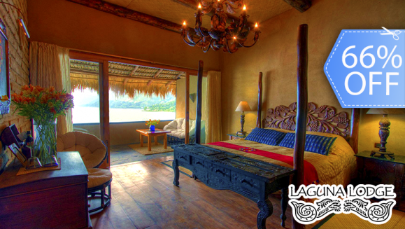 [Image: ¡Paga Q1,218 en vez de Q3,611 por Estadía para 2 Personas + 2 Desayunos + Uso de Kayacs y Canoas + Cóctel de Bienvenida + Entrada a Reserva Natural y Más en el Hotel 5 Estrellas Laguna Lodge Eco Resort en Atitlán!m]