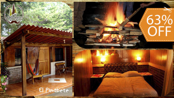 [Image: ¡Paga $82.50 en Lugar de $220 por Estadía de 2 Noches en Cabaña para 4 Personas + 8 Desayunos + Fogata Nocturna + Karaoke + Juegos de Mesa!m]
