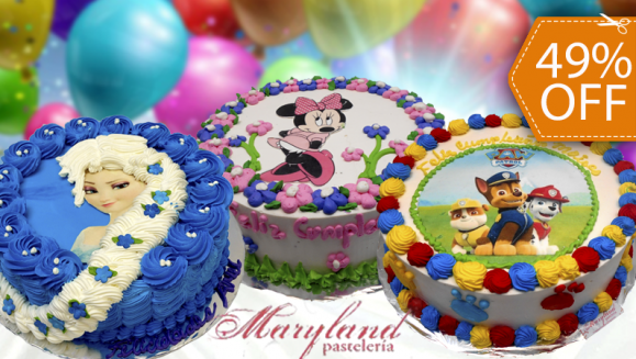 [Image: ¡Paga $25 en Lugar de $49.50 por Pastel Redondo de 40 Porciones con Relleno Premium + Decoración con Fotografía o Imagen Impresa en Papel de Arroz!m]