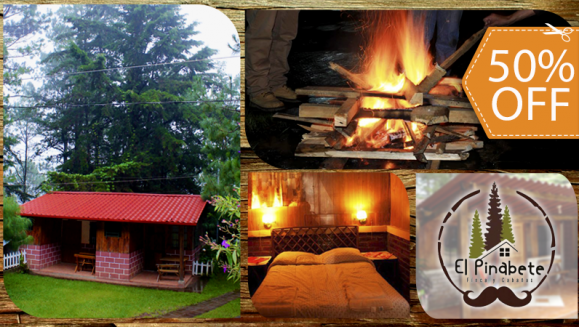 [Image: ¡Paga $55 en Lugar de $110 por Estadía de 1 Noche para 4 Personas + 4 Desayunos + Fogata Nocturna + Karaoke + Juegos de Mesa!m]