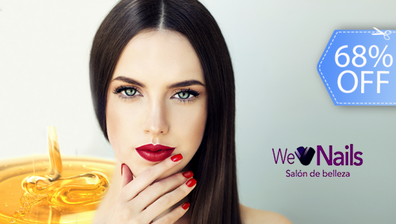 [Image: ¡Paga Q89 en lugar de Q280 por Manicure + Esmalte Semipermanente de Gel Frío (Sin Lámpara) en Manos y Pies + Lavado de Cabello + Planchado + Depilación de Ceja y Bigote con Miel!m]