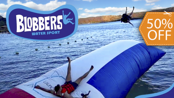 [Image: ¡Paga $10 en Lugar de $20 por 8 Saltos hasta para 3 Personas en Blob Jump en el Lago de Coatepeque!m]