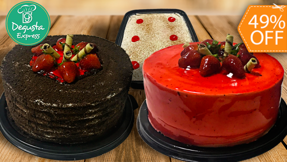 [Image: ¡Paga $14.75 en Lugar de $28.90 por Pastel de Chocolate o Vainilla con Jalea de Fresas para 15 Personas + Postre 3 Leches para 6 Personas!m]