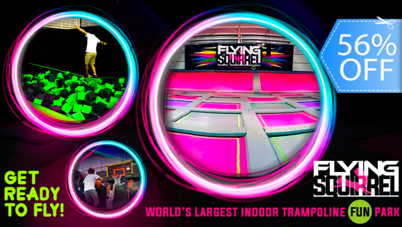 [Image: ¡Paga Q99 en lugar de Q225 por 2 Horas de Saltos en Todas las Atracciones: Freestyle Court, Dunk Hoops, Slackline, Dodgeball Court, Neon Lights, Foam Pits y Rope Swing + 1 Pizza Personal + Botella de Agua Pura!m]