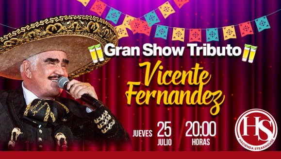 [Image: ¡Paga Q130 en lugar de Q345 por 4 Entradas para Disfrutar de los Shows Musicales con Tributo a Vicente Fernández, Ana Gabriel, Ricardo Arjona o El Buki + 1 Pichel de Cerveza de Barril + 1 Carpaccio de Lomito para Compartir!m]