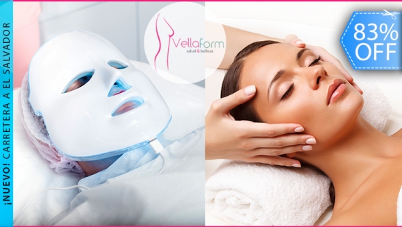 [Image: ¡Paga Q85 en lugar de Q500 por 2 Sesiones Faciales con Tecnología LED 3 en 1: Antiacné, Antimanchas o Antiaging + 2 Aplicaciones de Vitamina E + 2 Masajes Express para Rostro!m]