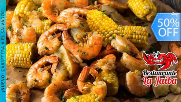 [Image: ¡Paga Q140 en lugar de Q280 por 1 Cubeta de 1 Libra de Camarones o Embutidos + Guarniciones de Papitas y Elotes + 2 Jaibonas (Tarros de 1 Litro de Cerveza Preparados con el Mix de la Casa)!m]