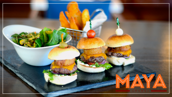[Image: ¡Paga Q95 en lugar de Q262 por After Office para 2 con: Trío de Mini-Hamburguesas + Complemento a Elección: Plato de Tapas (Queso Manchego, Surtido Ibérico o Calamares) o Papas Fritas y Ensalada o Cubeta de Nachos con Guacamol y Salsa + 2 Bebidas!m]