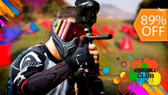 [Image: ¡Día de Paintball hasta para 5 personas! ¡Paga $12 en Lugar de $112 por 125 Paintballs + Uso de Campo de Speedball + Alquiler de 5 Marcadoras + 5 Máscaras + 5 Chalecos + Pase de Aire Ilimitado!m]