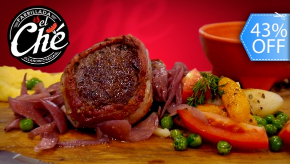 [Image: ¡Paga Q63 en lugar de Q110 por 2 Medallones de Filet Mignon (8 oz) + Guarnición a Elección entre Puré de Papa, Ensalada Mixta o Frijoles + Bebida Natural!m]