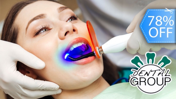 [Image: ¡Paga Q395 en lugar de Q1,800 por Blanqueamiento Dental con Luz LED + Limpieza Profunda con Ultrasonido + Pulido Dental con Profijet + Aplicación Tópica de Flúor + Evaluación con Cámara Intraoral + Diagnóstico!m]