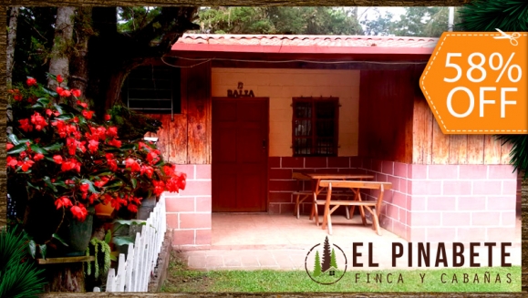 [Image: ¡Paga $55 en Lugar de $132 por Estadía de 1 Noche para 4 Personas + 2 Sopas de Gallina + 1 Quesadilla para Compartir + 4 Cafés + Tour en El Bosque + Fogata Nocturna + Uso de 4 Bicicletas y Más!m]