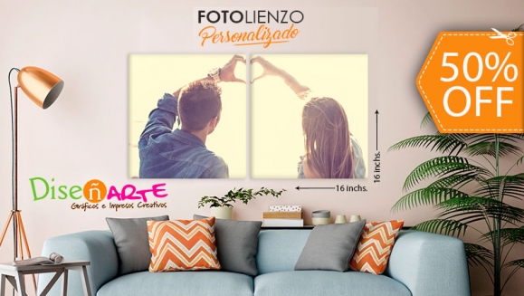 [Image: ¡Paga $12 en Lugar de $24 por 2 Foto-Lienzos: Fotografías Impresas en Lona Mate y Montadas Sobre Marco de Madera 16x16!m]