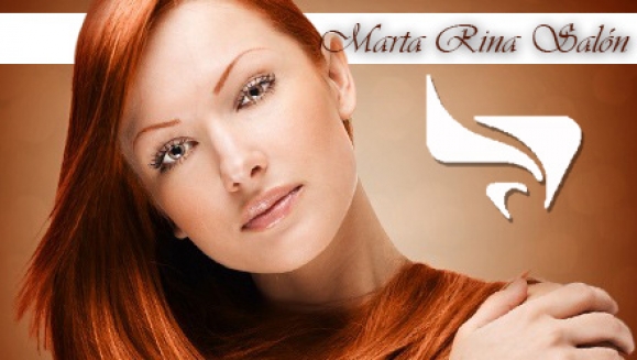[Image: ¡Paga $25 en vez de $97 por tratamiento de keratina con extracto de uva+ lavado spa TIGI+ masaje capilar+ corte o limpieza de puntas+ secado o planchado+ manicure o pedicure con infusión de parafina+ depilación de cejas y bozo en Marta Rina Salón!m]