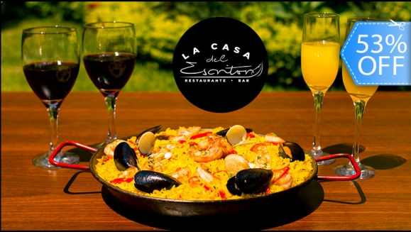 Image of Banquete para 4: Paella de Mariscos + Sangrías