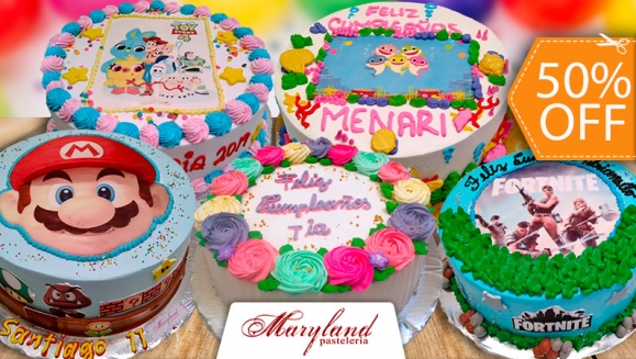 Maryland Pastelería | Pastel Redondo Personalizado de 40...