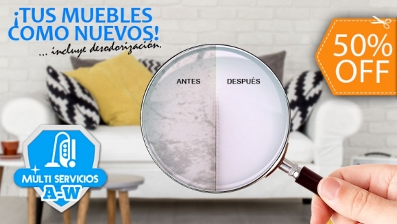 [Image: ¡Paga $30 en Lugar de $60 por Limpieza, Desmanchado y Desodorización de Muebles de Sala o Comedor (hasta 6 Plazas) + Limpieza de hasta 4 Cojines!m]