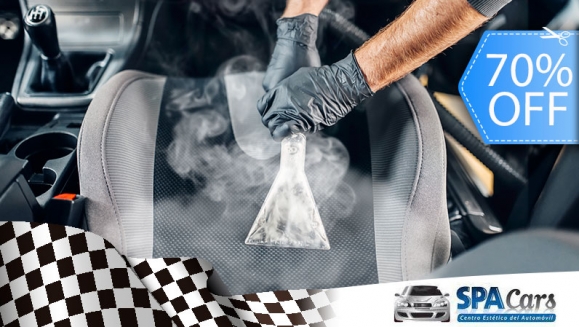 [Image: ¡Paga Q299 en lugar de Q1,000 por Limpieza de Tapicería con Vapor + Protector UV en Tablero + Car Wash + Encerado de Pintura con Protección Hidrofóbica + Lavado de Motor + Restaurador de Plásticos Exteriores y Protector UV!m]