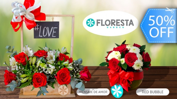 [Image: ¡Paga Q225 en lugar de Q450 por Romántico Arreglo Floral a Elección entre: Red Bubble (12 rosas, astromelias en base de cristal) o Mensaje de Amor (12 rosas, astromelias en base de madera con pizzarra colgante)!m]