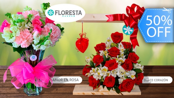 [Image: ¡Paga Q325 en lugar de Q650 por Arreglo Floral Premium a Elección entre: Amor en Rosa (18 rosas, claves en hermoso florero de cristal)  o Dulce Corazón (18 rosas y astromelias en base de madera)!m]