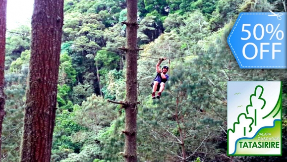 [Image: ¡Paga Q299 en lugar de Q600 por Day Pass de Aventura Extrema hasta para 6 personas con: Canopy + Columpios + Garruchas + Fogatas + Cascadas + Caminata + Uso de Salón, Canchas, Pista de Carrera + Souvenir por Visita!m]